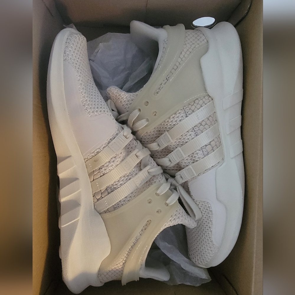 Adidas Cream and White Sneakers